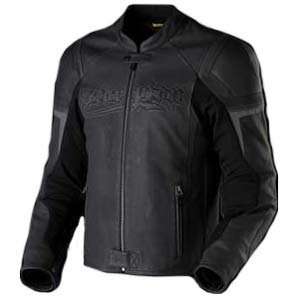   Stinger Leather Motorcycle Jacket Black   Large 