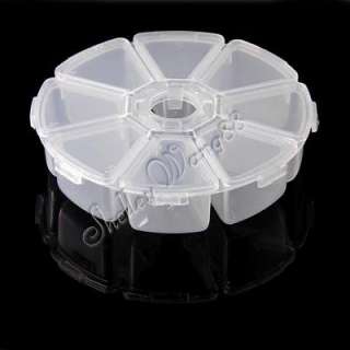 Slot Round Jewelry Coin Bead Travel Box Clear Display Case Organizer 