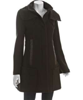 Mackage cocoa wool cashmere Penelope double collar coat   up 