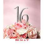 New Wedding Silver tone Number 2 Cake Topper Gift  