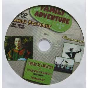  DVD Family Adventure Sword of Lancelot/The Adventures of 