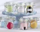 96 Mini Glass Jars Personalized Stickers Wedding Favors