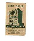 OLD COIN SAVER DIME SAVER FIRST NATIONAL CITY BANK LOOK