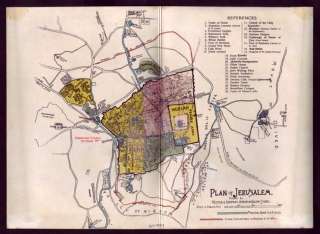 Jerusalem Map, Palestine / Israel, The American Colony Store  