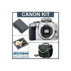  Canon Digital Rebel XTi Chrome SLR Camera Kit, with 2 GB 
