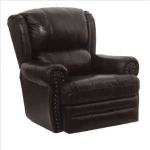   Buckingham Leather Rocker Recliner in Chocolate