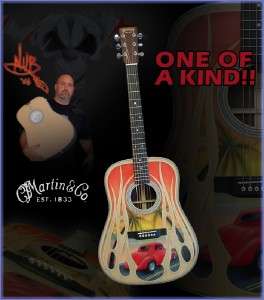   28 Orange County Chopper Nub Hand Painted Collectors Acoustic Guitar