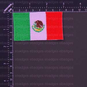 Iron On Embroidery Patch Mexico Flag Badge  