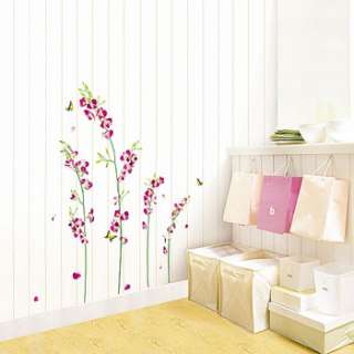 orchid flower wall decor stickers mural decals art graphic removable