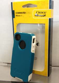 APPLE IPHONE 4S OTTERBOX COMMUTER NEW RELEASE SERIES CASE TEAL/WHITE 