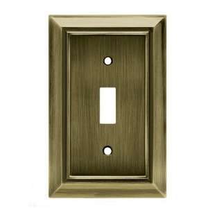 Liberty Hardware W061ZMC SBA C, Single Switch Wall Plate, Antique