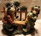 Garden Frog Family on Teeter Totter See Saw Frogs