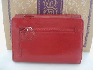 NWT Brighton RED DARK JEWEL Medium WALLET with Coin Purse  