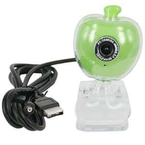 0M Pixel Green Apple USB PC Web Webcam w/ Mic & Clip  