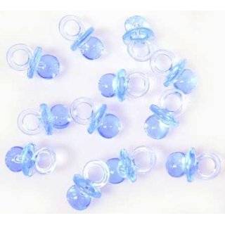 Small Blue Acrylic Baby Pacifier Baby Shower Favors   144 Pieces