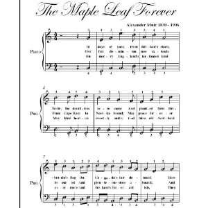  Maple Leaf Forever Easy Piano Sheet Music Alexander Muir 