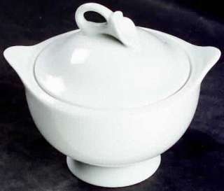   Pot with Lid, Creamer, Covered Sugar, Butter Tray, Salt and Pepper