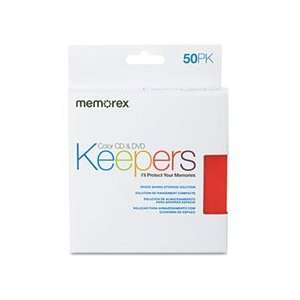  MEM01972 Memorex® HOLDER,CD/DVD SLVS,50,RW Electronics