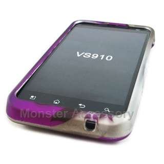 Purple Flower Hard Case Cover LG Revolution 4G vs910  
