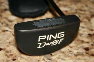 RARE MINTY PING DARBY F BLACK OXIDE W/ INSERT PUTTER 35 ALL ORIG, W 