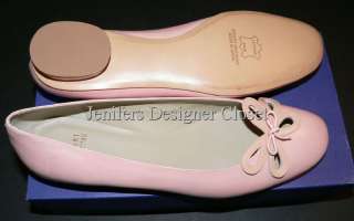   WEITZMAN ballet flats shoes career 9 pink flower heels designer  