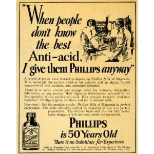  1928 Ad Phillips Milk of Magnesia Bottle Pharmacist 