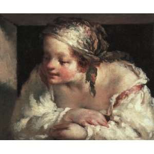   oil paintings   Jean François Millet   24 x 20 inches   Young Woman