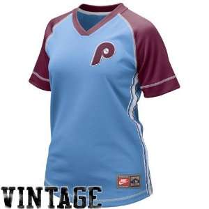   Blue Cooperstown Throwback Baseball Jersey (Small)