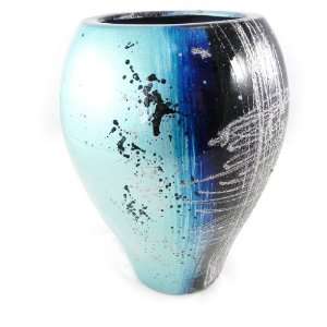  Vase interior design Modern Art blue.