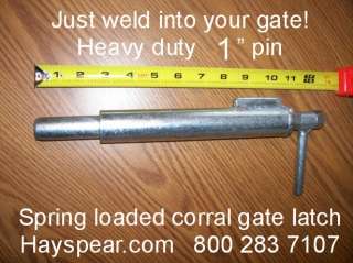 Spring loaded cattle corral gate latch & catch 5 pair  