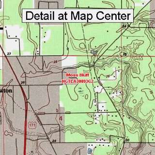  USGS Topographic Quadrangle Map   Moss Bluff, Louisiana 
