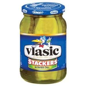 Vlasic Stackers Kosher Dill Pickles 16 oz (Pack of 12)  