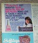 1982 ad Tinkerbell girls nail polish DANIELL​E BRISEBOIS