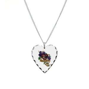  Necklace Heart Charm Heart and Soul Roses and Motorcycle 