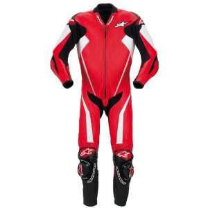    Alpinestars Motorcycle Racing Replica Leather Suit Red Automotive