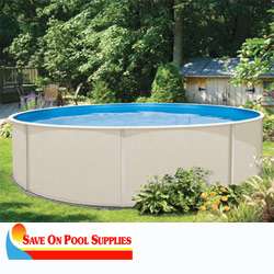   Round Montego Bay Aboveground All Steel Swimming Pool 48 Wall  