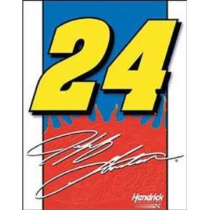  NASCAR Metal Tin Sign Jeff Gordon Number 24 Logo