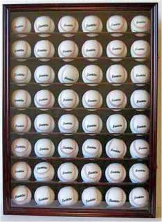 48 Baseball Display Case Cabinet Holder, UV Protection  