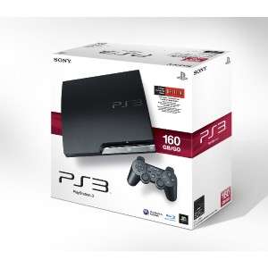  PlayStation 3 PS3 Slim (Latest Model) 160GB Charcoal Black Console 