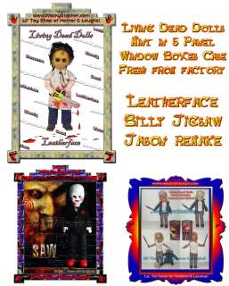 Living Dead Dolls Bundle Leatherface Billy Jigsaw Jason Voorhees 