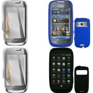  iNcido Brand Nokia C7 00/Astound Combo Rubber Blue Protective Case 