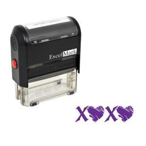   Day Rubber Stamp   XOXO Stamp   Purple Ink