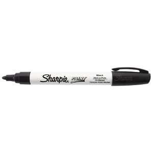  Sharpie Paint Pen (Oil Based)   Color Black   Size 
