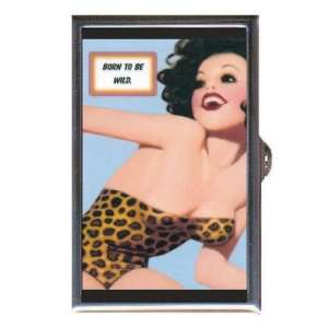 BORN TO BE WILD VINTAGE PIN UP Coin, Mint or Pill Box 