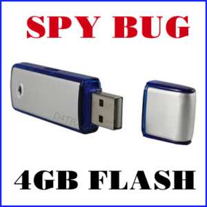 4GB Spy Ear Bug Voice Recorder USB Flash Drive Gadgets  