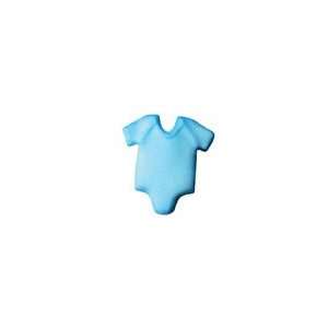 Lucks Baby Onesies Blue Dec On Cup Cake Sugar Decorations 12 pack