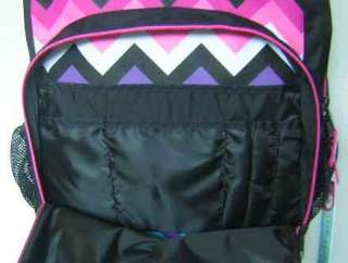 Roxy Pink White Yellow Blue Black Design Laptop Computer Backpack Book 
