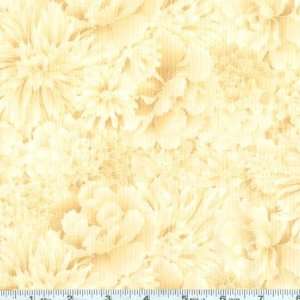 44 Wide Imperial Fusions Tonal Oriental Bouquet Ivory Fabric By The 