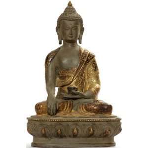    Buddha in Bhumisparsha Mudra   Copper Sculpture