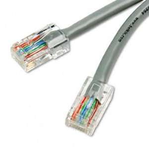  CAT5e Patch Cable, RJ45 Connectors, 100 ft., Gray 